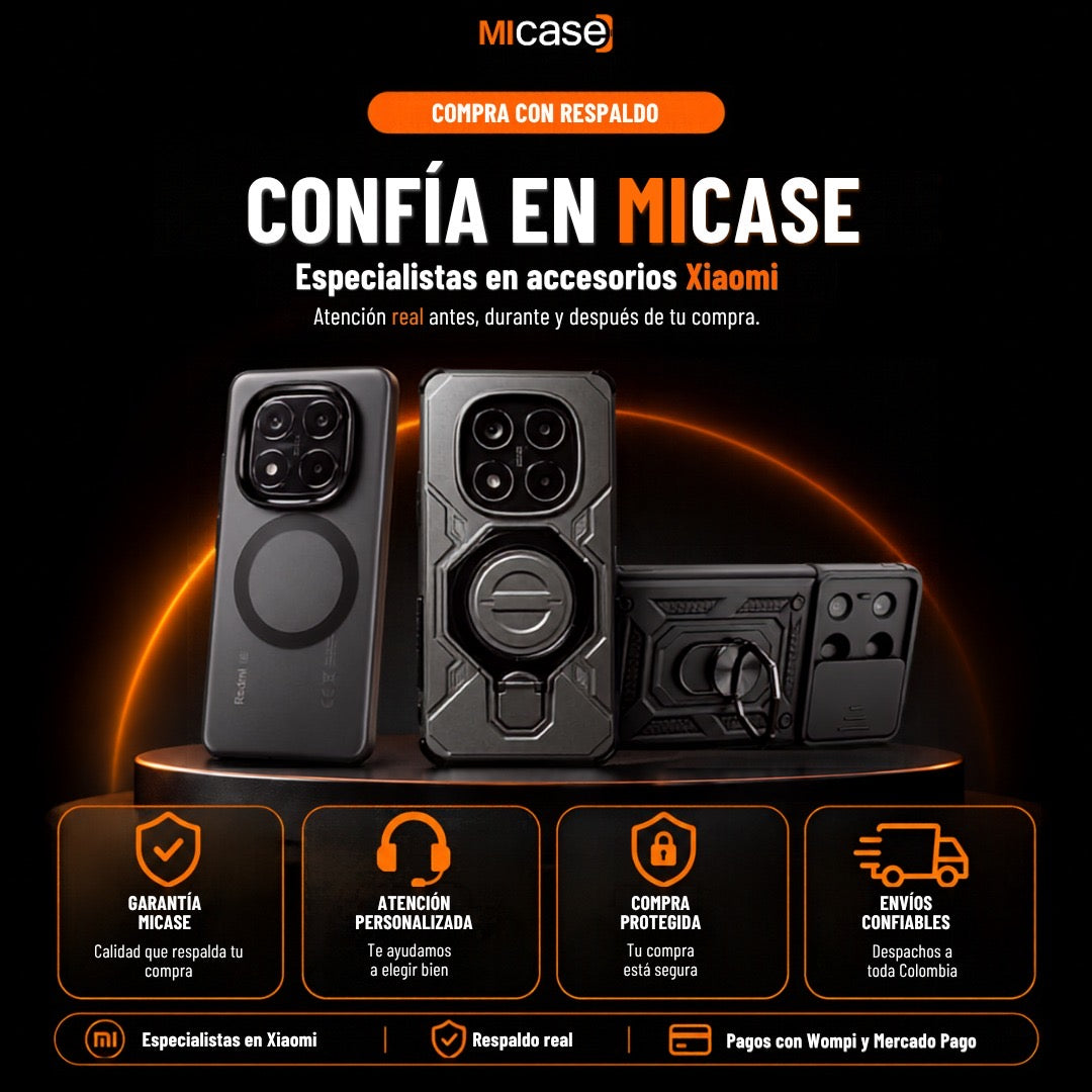 Compra con respaldo MIcase: garantía, atención personalizada y envíos a Colombia