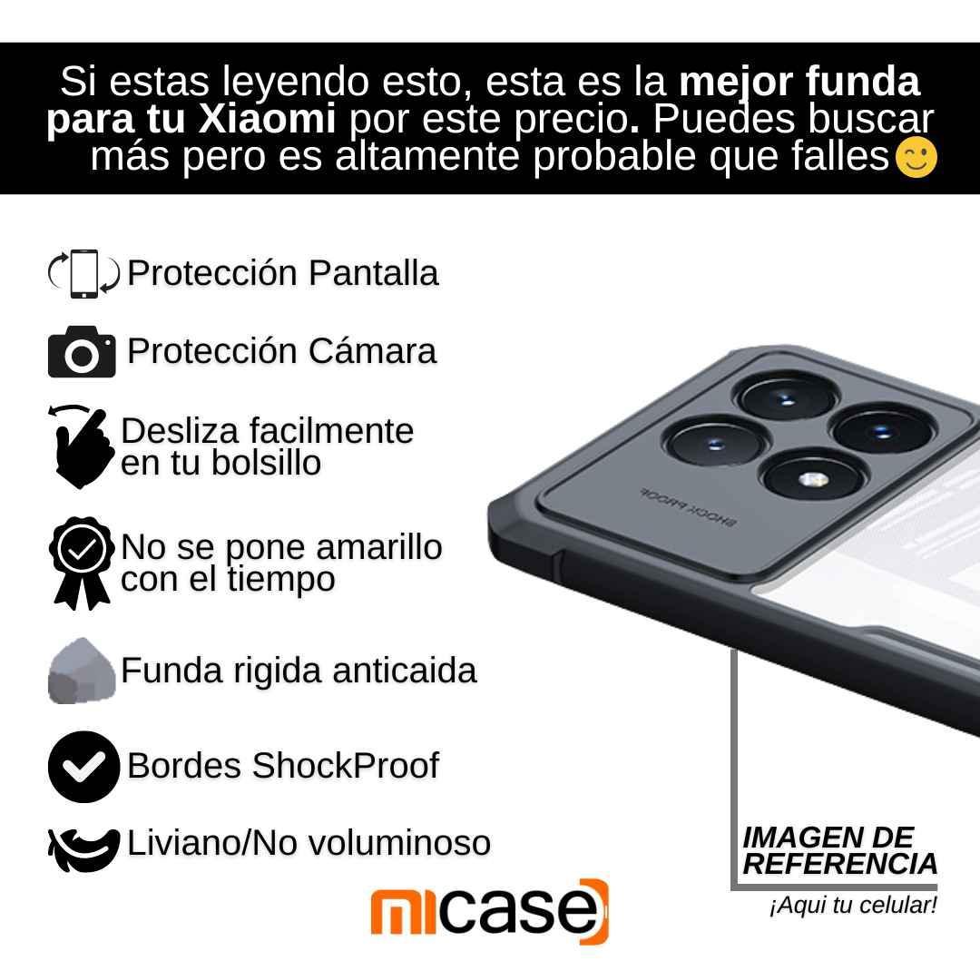 Policromo Acrílico Anticaida para POCO X6 PRO