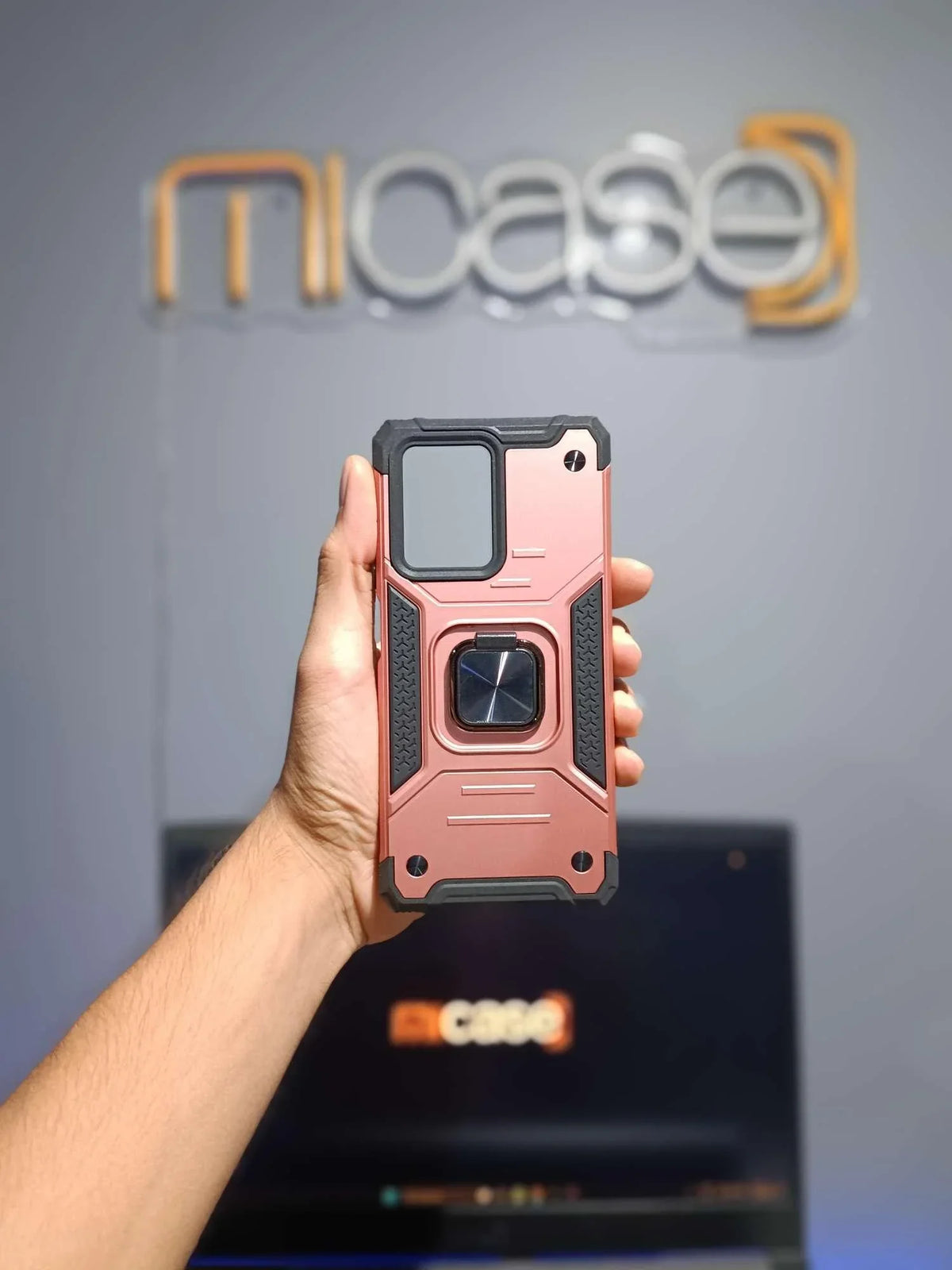 Case Funda Estuche Armour Magnético Anillo Redmi Note 12 Pro Plus 5G Rosa