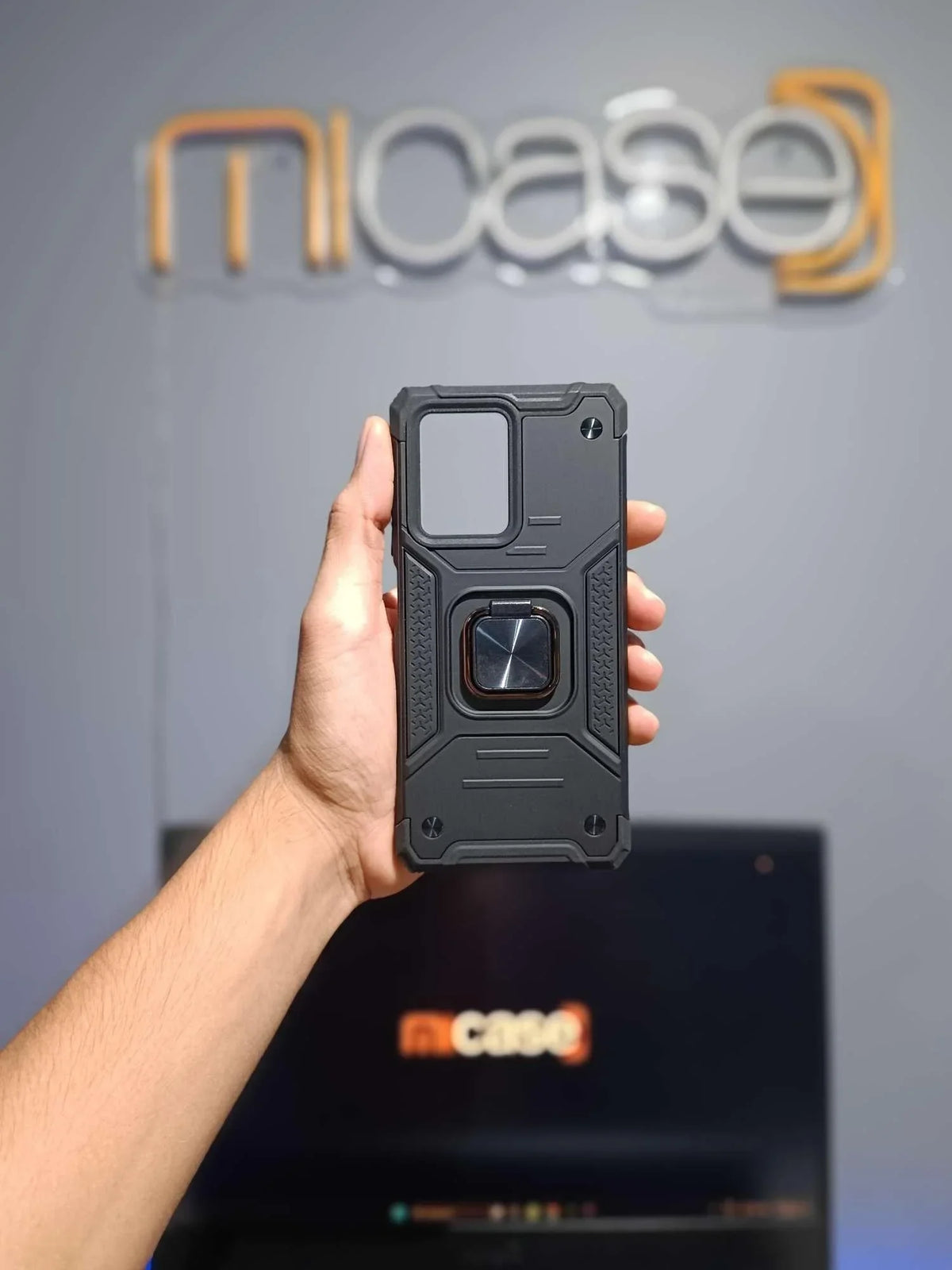 Case Funda Estuche Armour Magnético Anillo Redmi Note 12 Pro Plus 5G Negro