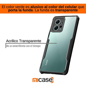 Funda Acrílica Transparente para Xiaomi Redmi Note 12 5g 5-Colores