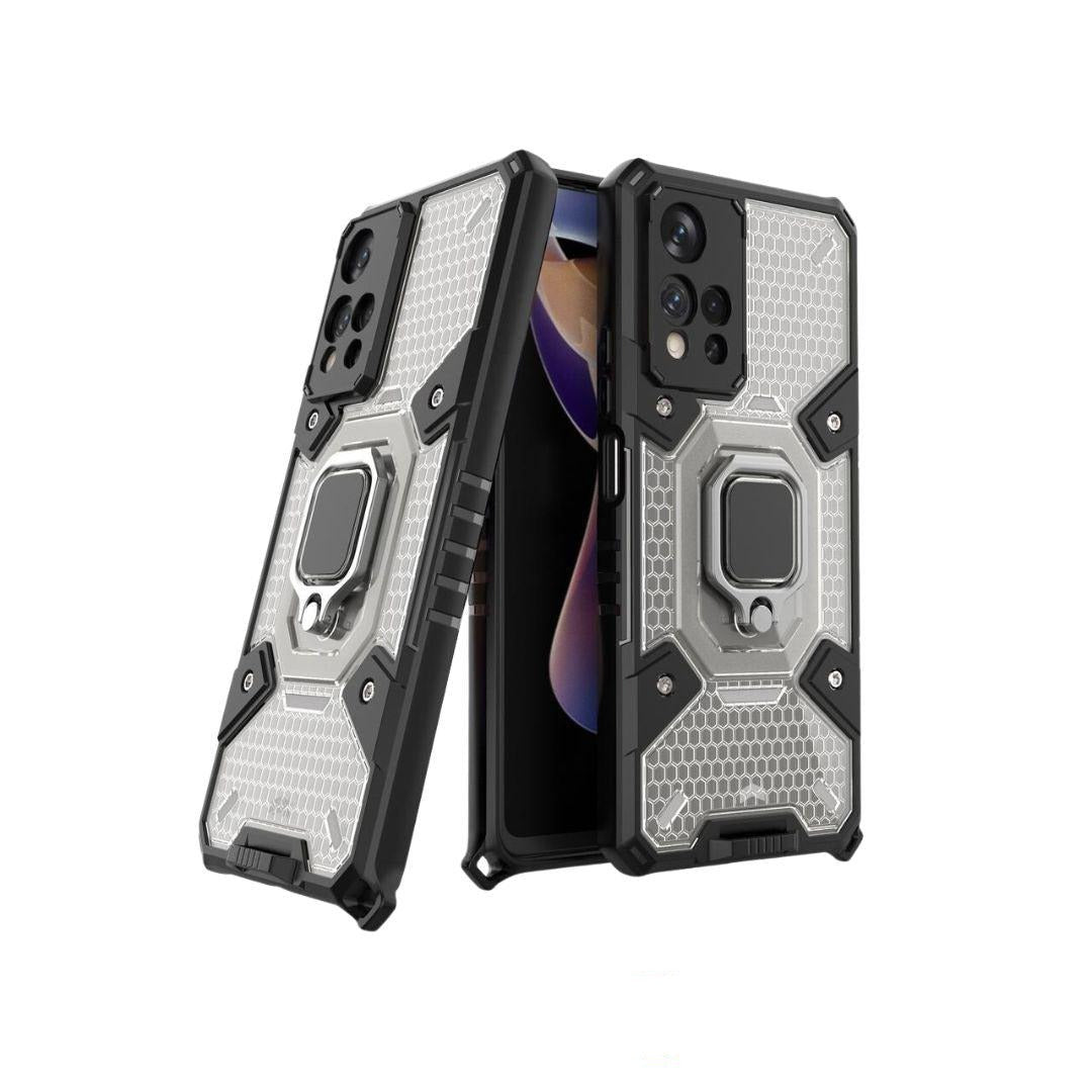 Funda Case Estuche Armadura Transparente con Anillo Redmi Note 11 Pro Plus 5G
