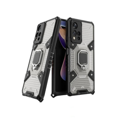 Funda Case Estuche Armadura Transparente con Anillo Redmi Note 11 Pro Plus 5G