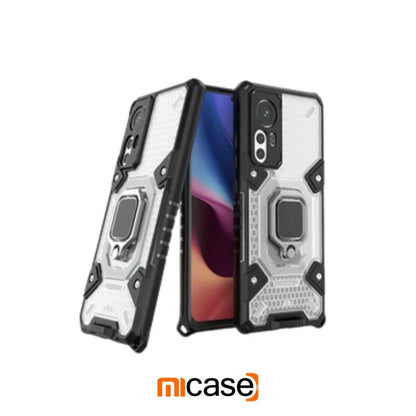 Case Armadura Transparente Anticaída con Anillo Magnético para Redmi Note 10 Pro