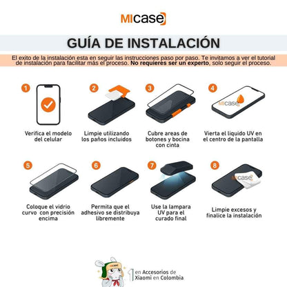 Vidrio Templado SuperCurvo UV para Xiaomi Redmi