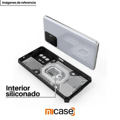 Case Armadura Transparente Anticaída con Anillo Magnético para Redmi Note 10 Pro