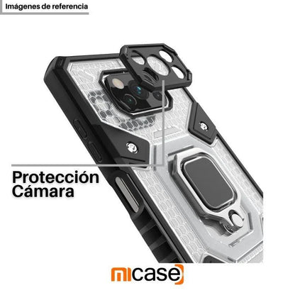 Case Armadura Transparente Anticaída con Anillo Magnético para Redmi Note 10 Pro
