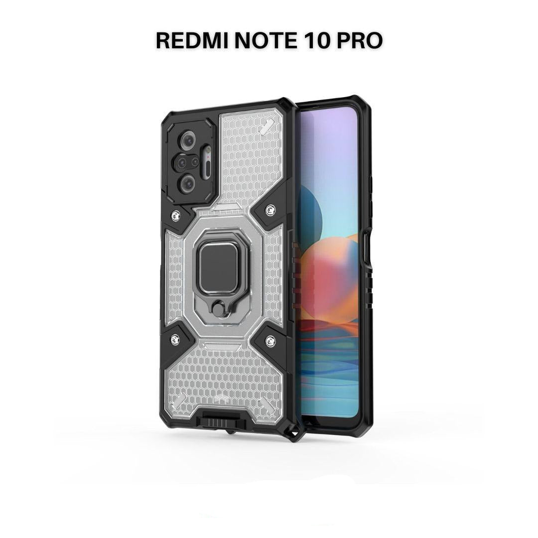Funda Case Estuche Armadura Transparente con Anillo Redmi Note 10 Pro