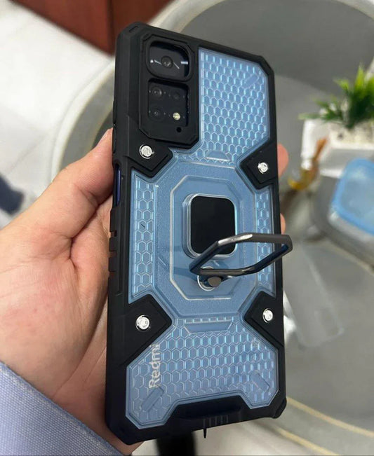 Case Armadura Transparente Anticaída con Anillo Magnético para Redmi Note 10 Pro
