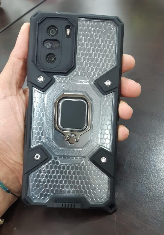 Case Armadura Transparente Anticaída con Anillo Magnético para Redmi Note 10 Pro