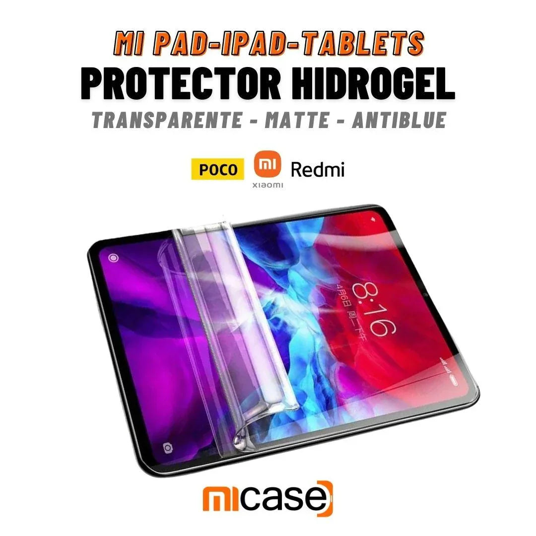 Protector de Hidrogel para Xiaomi Pad, Redmi Pad y Tablets